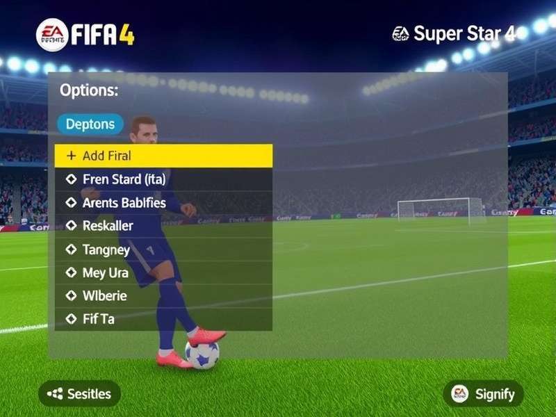 FIFA Super Star 4 gameplay screenshot